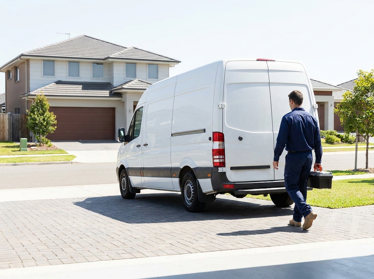 Randall Drain Services service van in West Monroe, LA